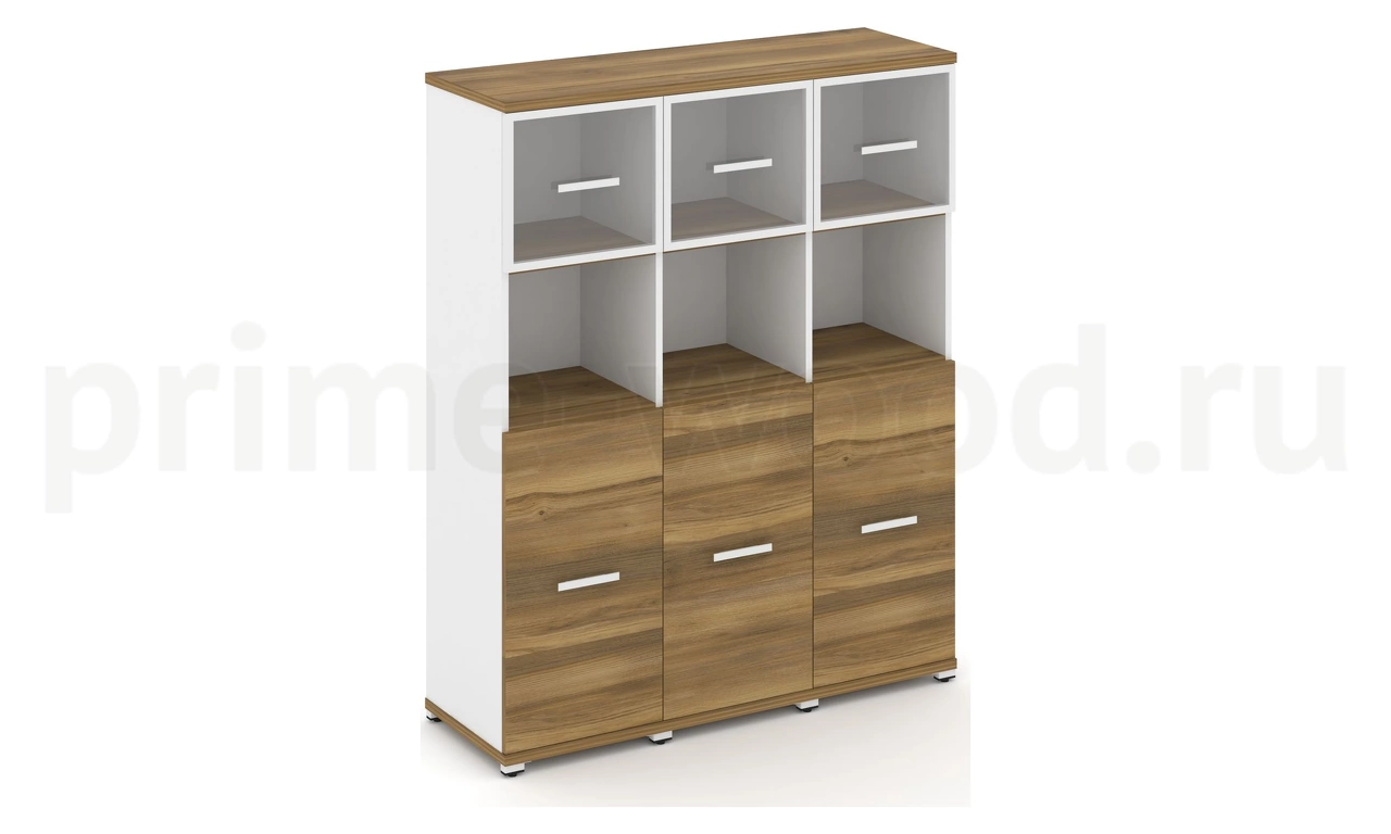 Шкаф три узкие секции, 4 ниши CN.STU-435 RP B/W - фото 4